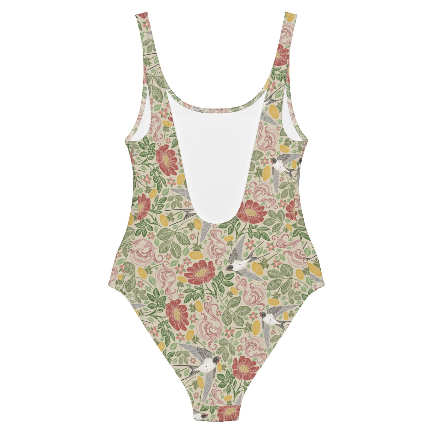 Botanical Bird One-Piece Swimsuit