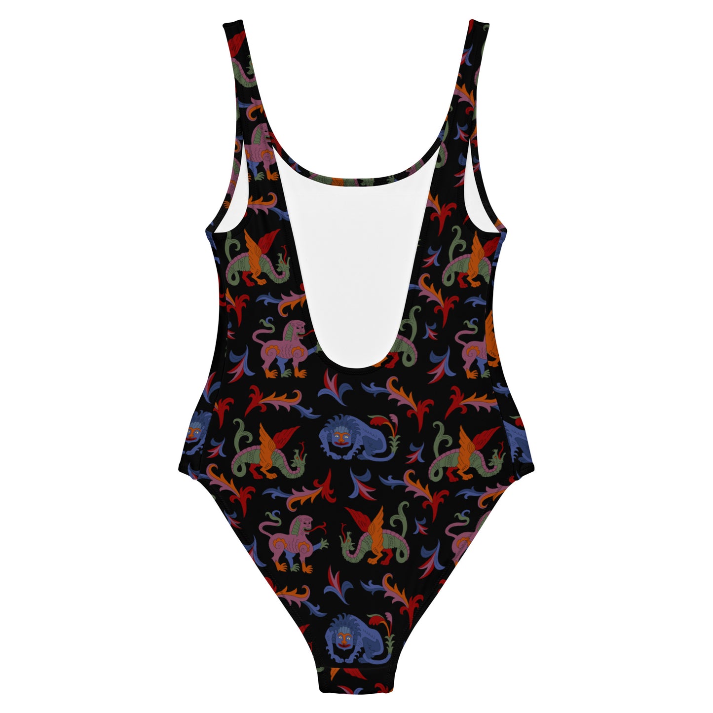 Medieval Animals One-Piece Swimsuit