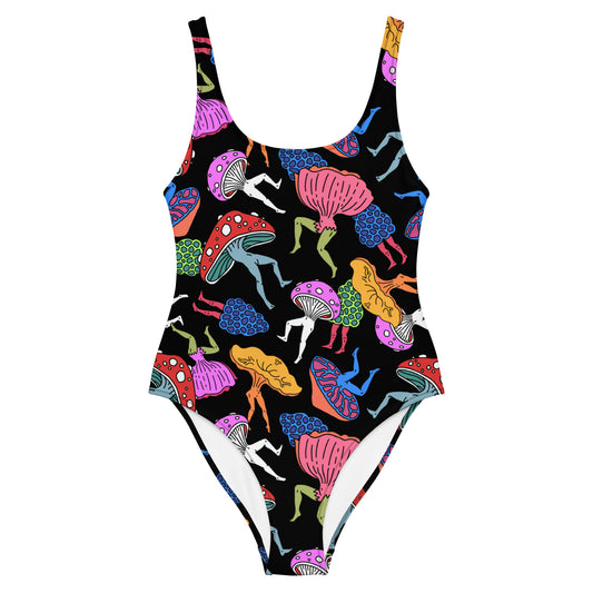 Mushroom Party One-Piece Swimsuit