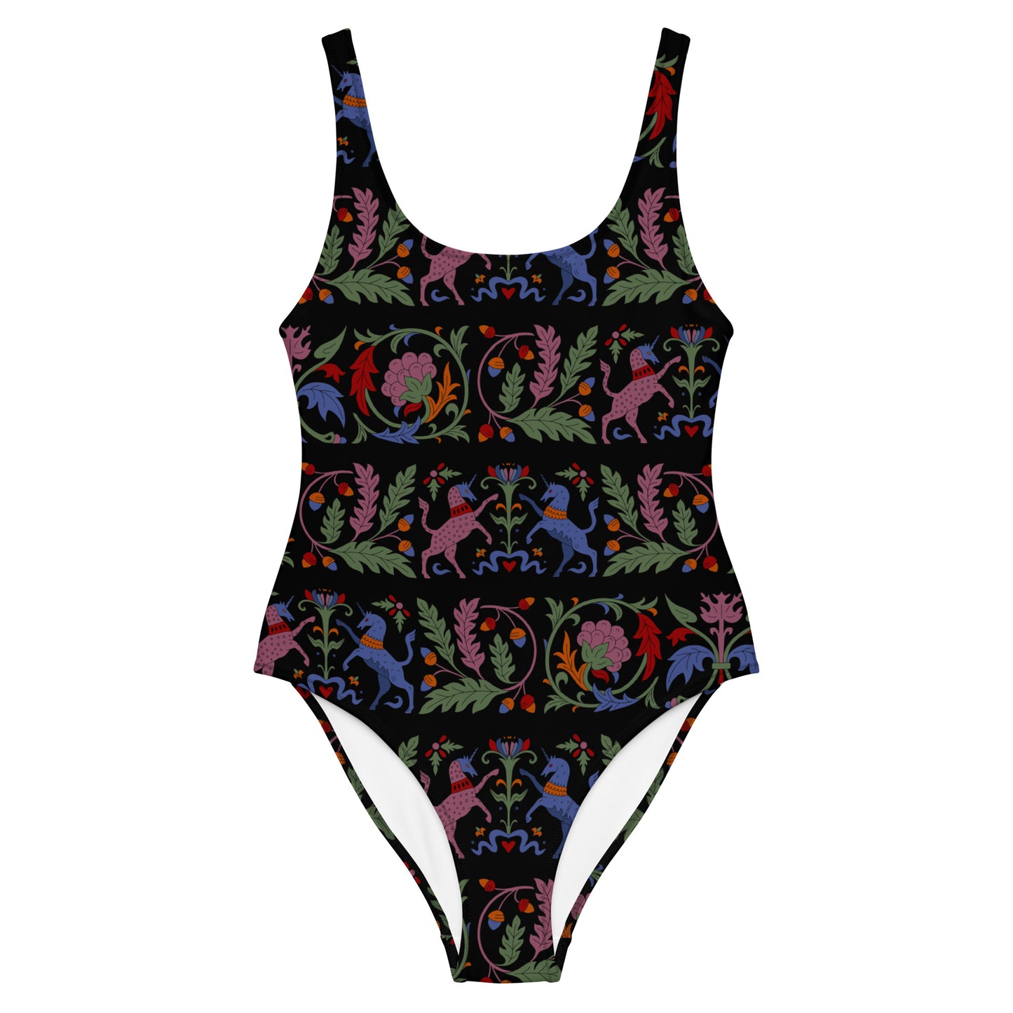 Medieval Unicorn One-Piece Swimsuit