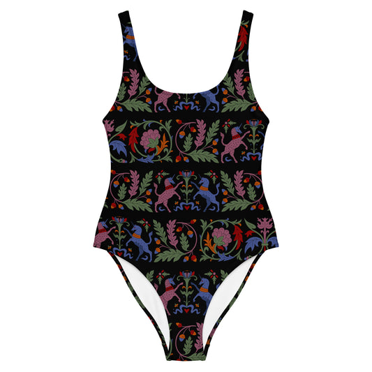 Medieval Unicorn One-Piece Swimsuit