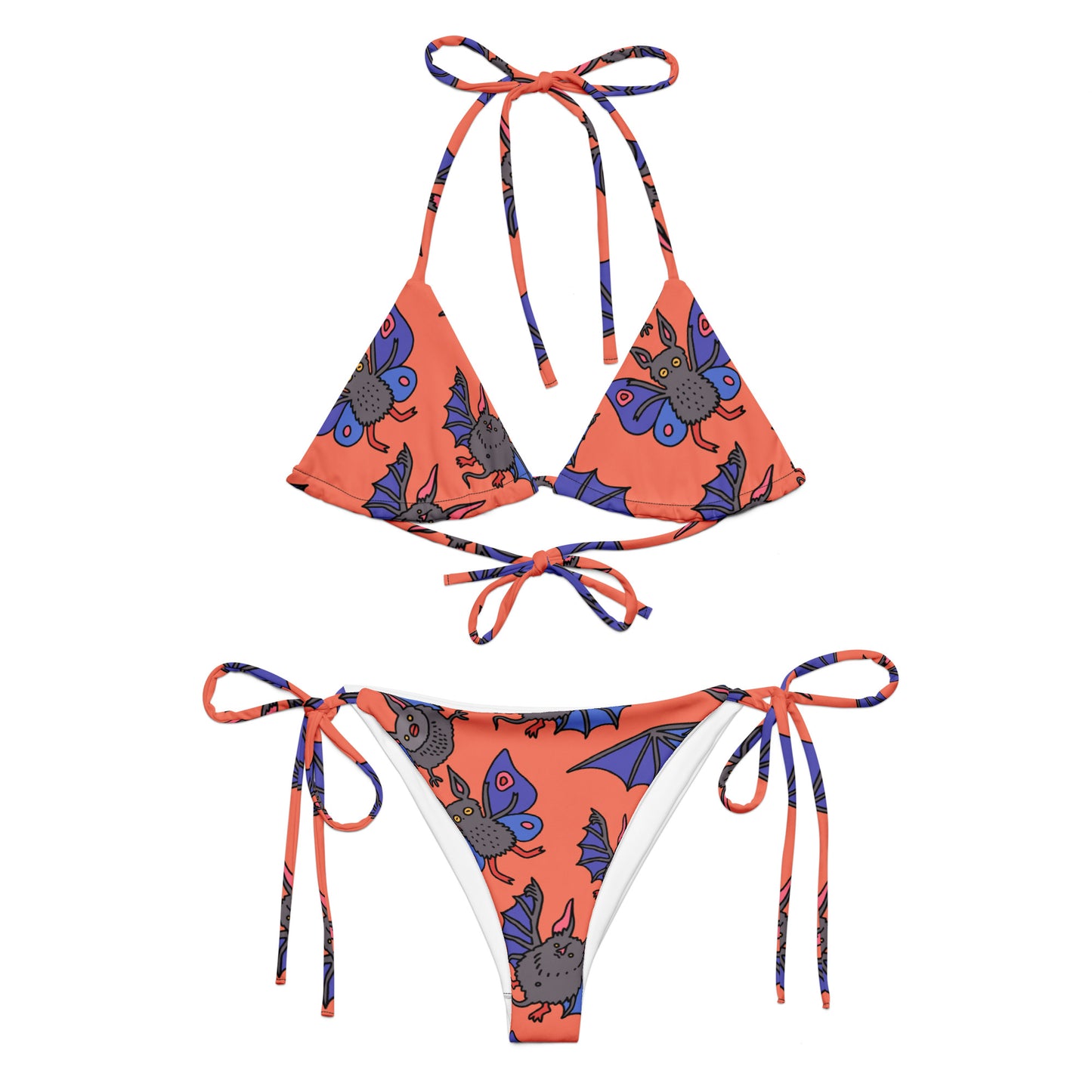 Friggin Bats recycled string bikini