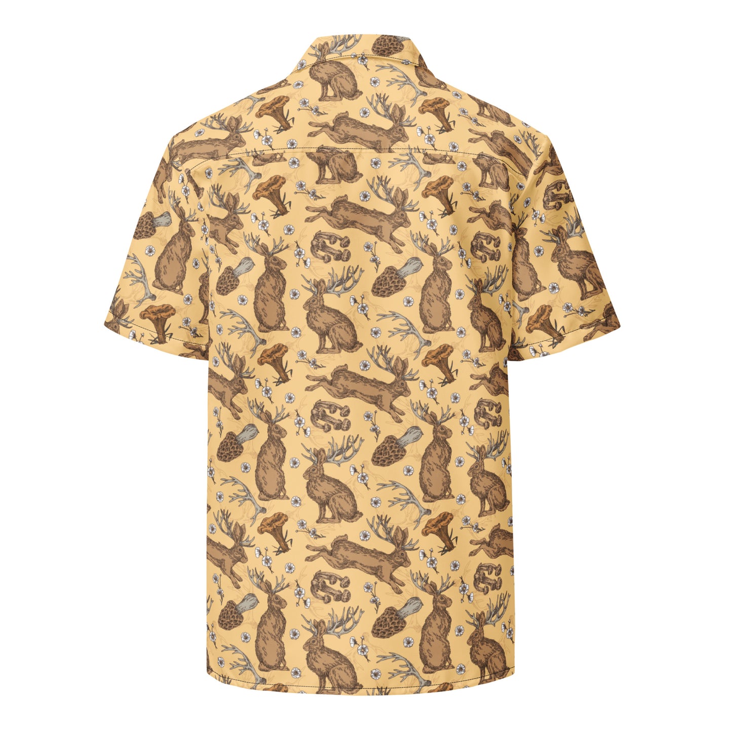 Golden Jackalope Unisex button shirt
