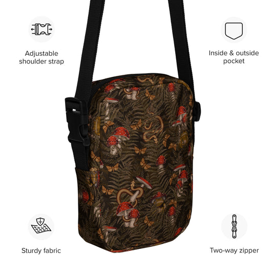Magic Frogs (Dark) Utility crossbody bag