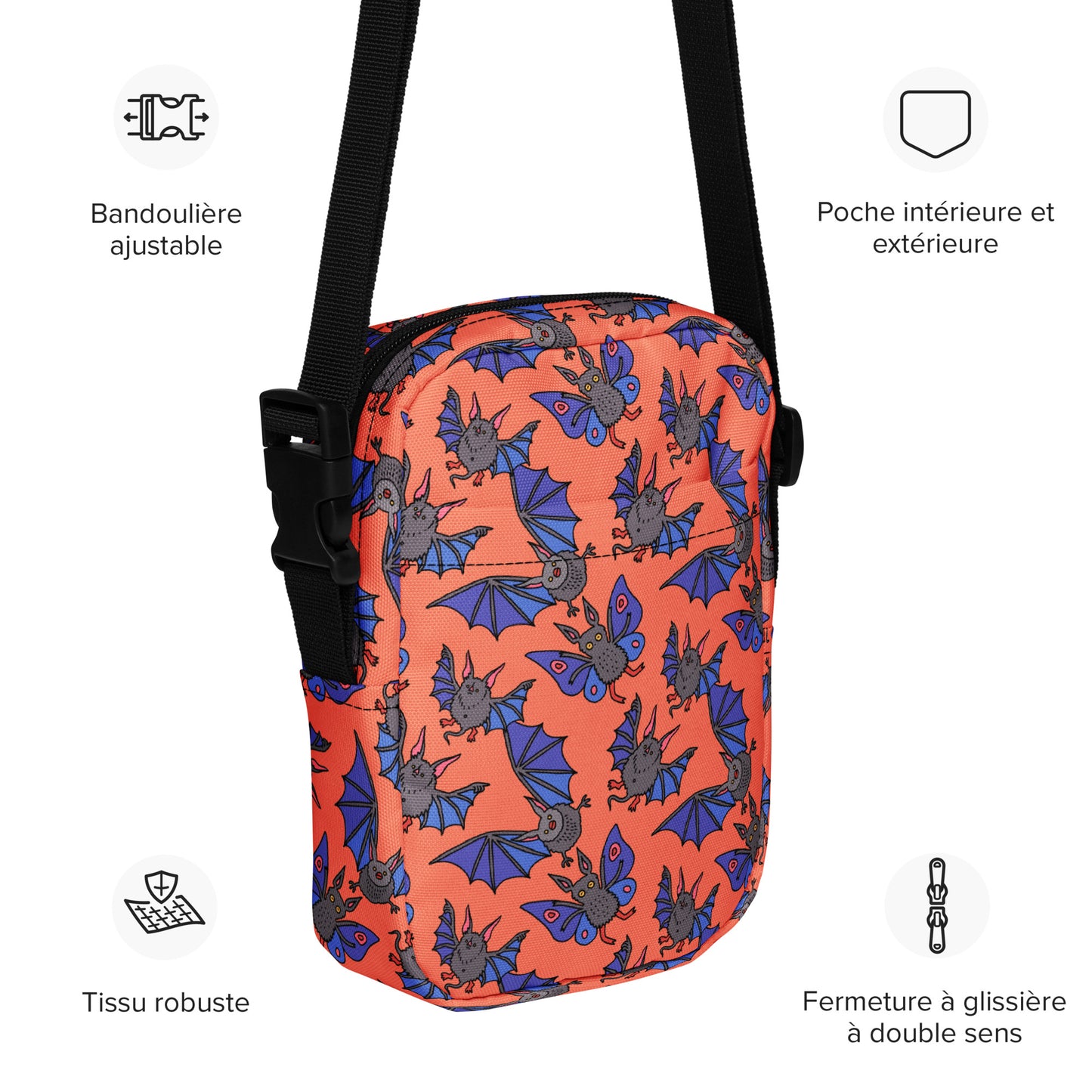 Frickin Bats Utility crossbody bag