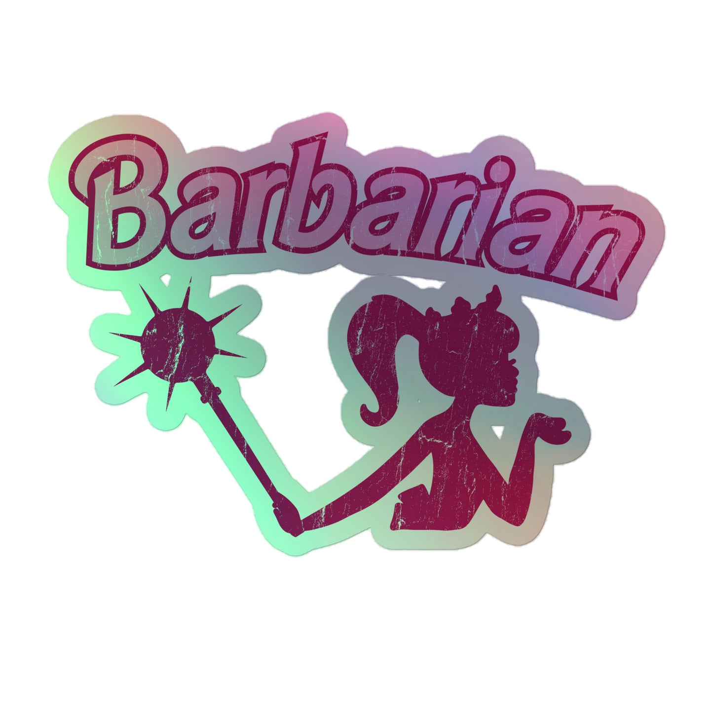Barbarian Holographic stickers