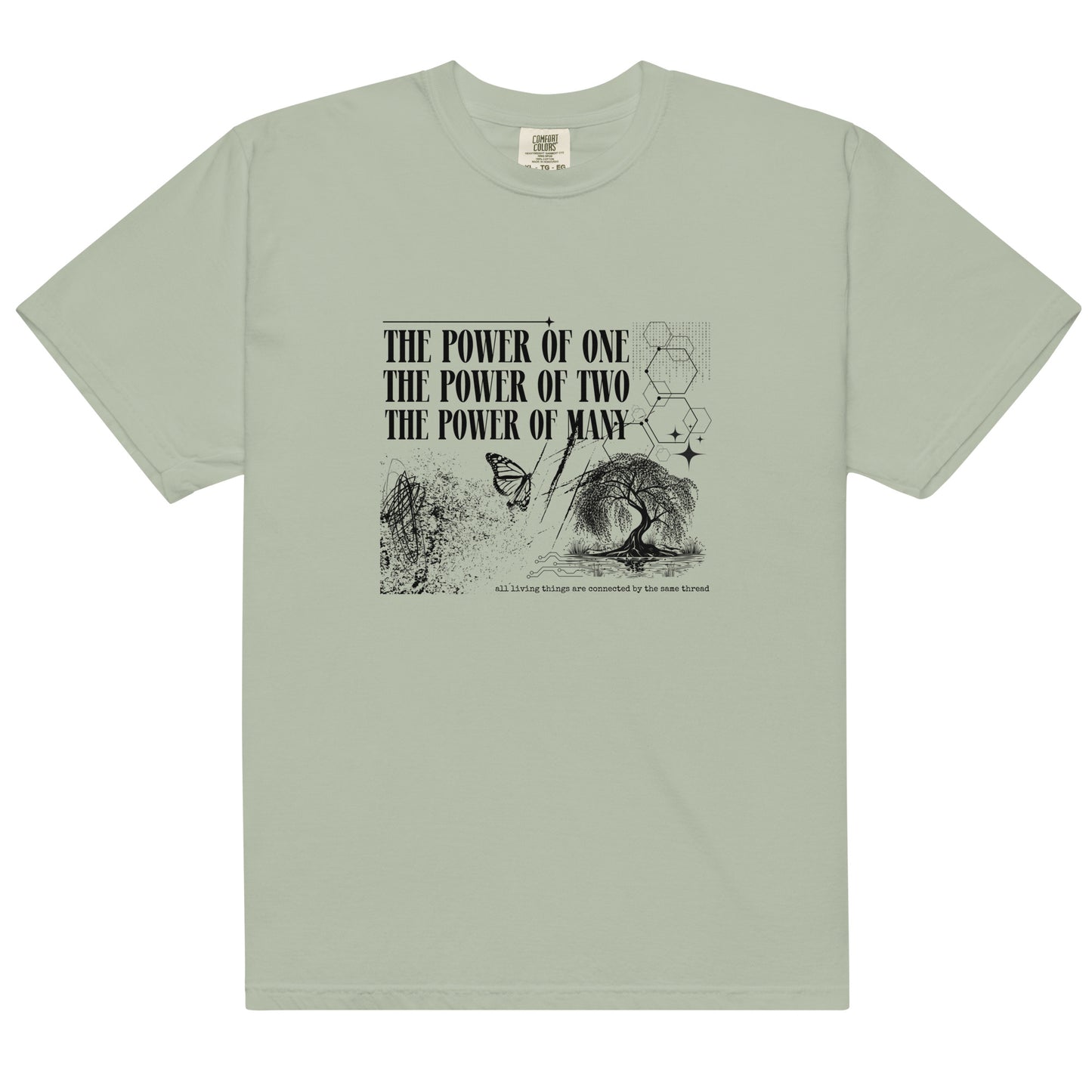 The Power of Many Unisex garment-dyed heavyweight t-shirt