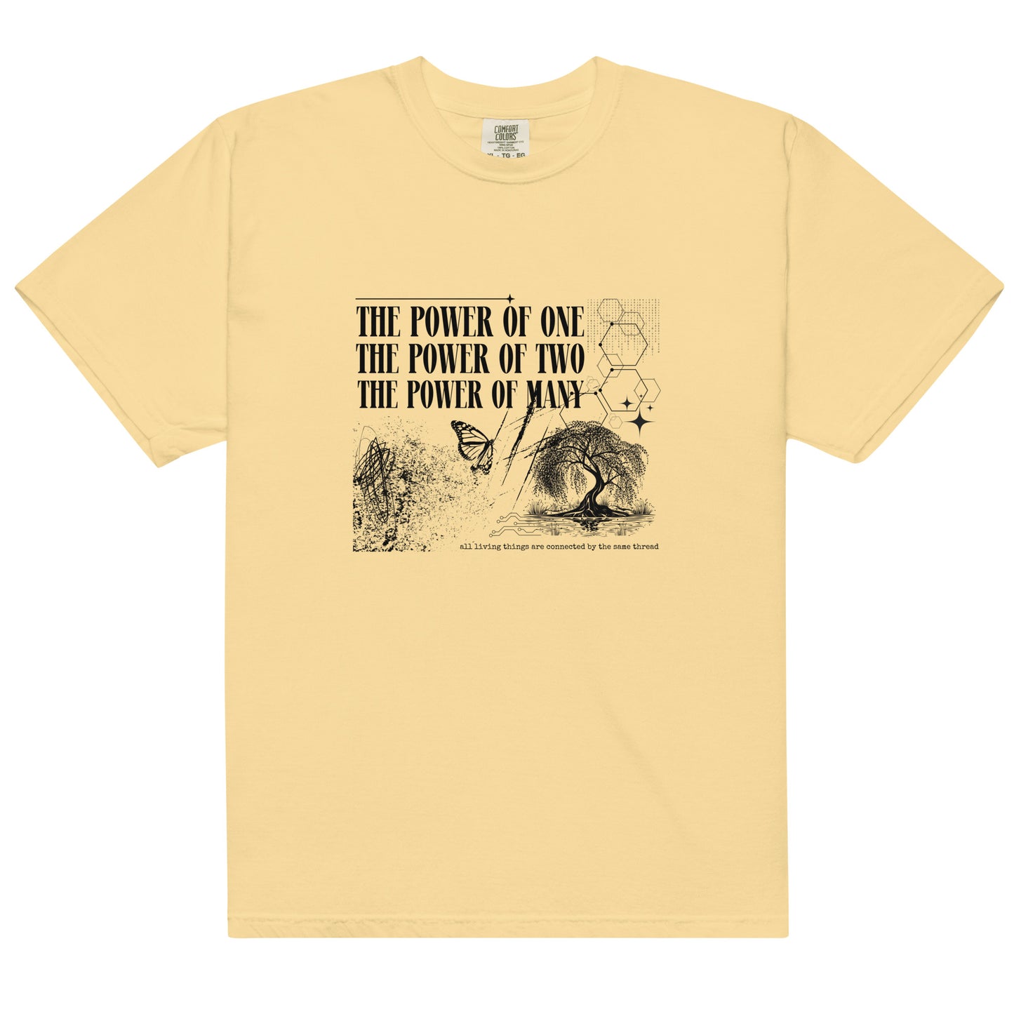 The Power of Many Unisex garment-dyed heavyweight t-shirt