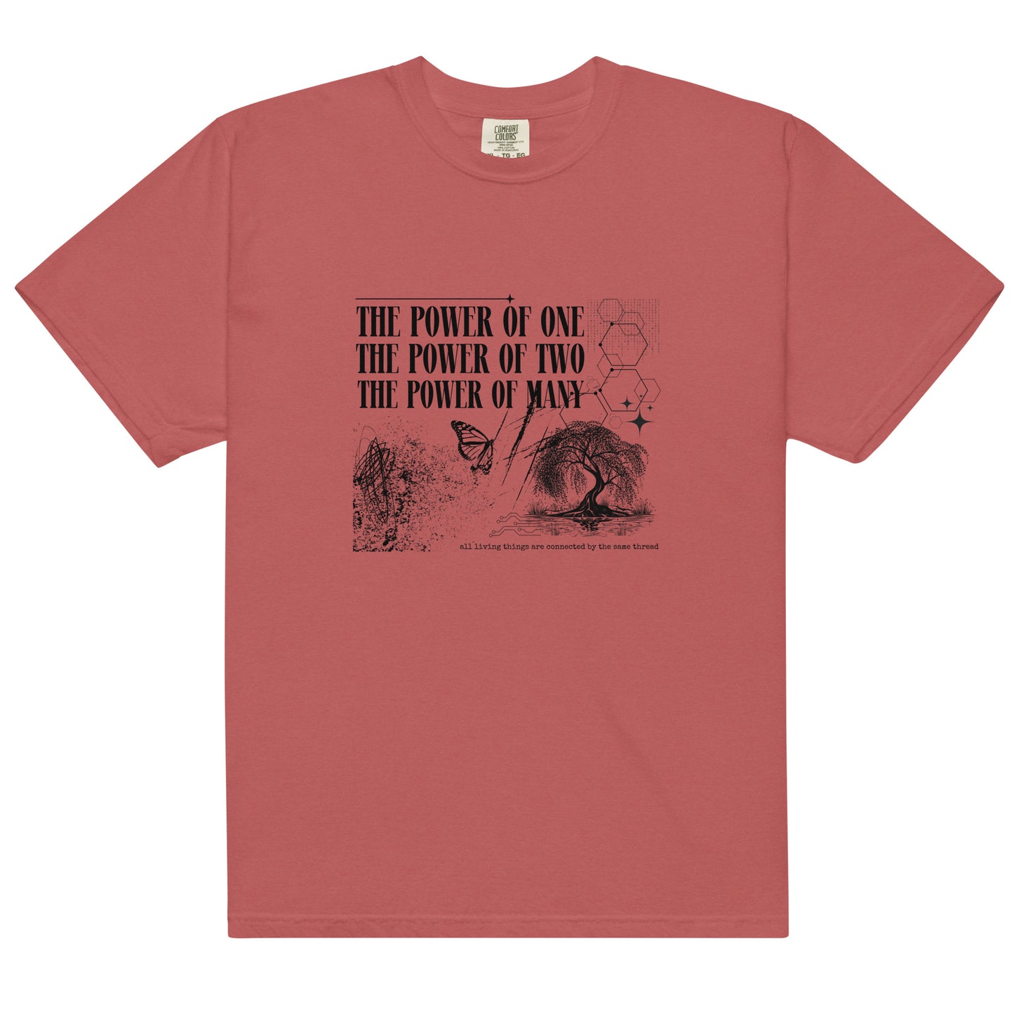 The Power of Many Unisex garment-dyed heavyweight t-shirt