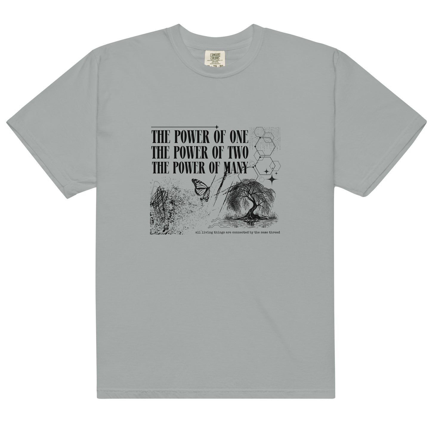 The Power of Many Unisex garment-dyed heavyweight t-shirt