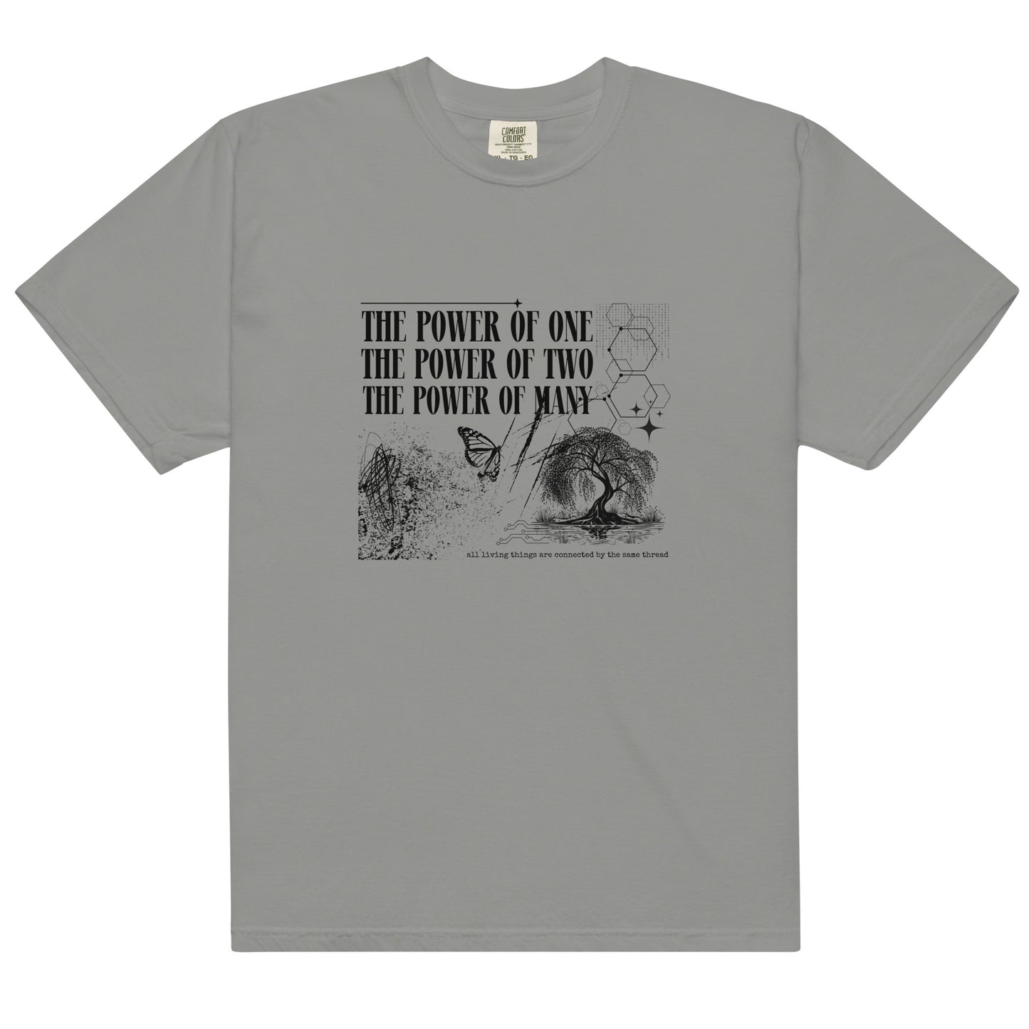 The Power of Many Unisex garment-dyed heavyweight t-shirt