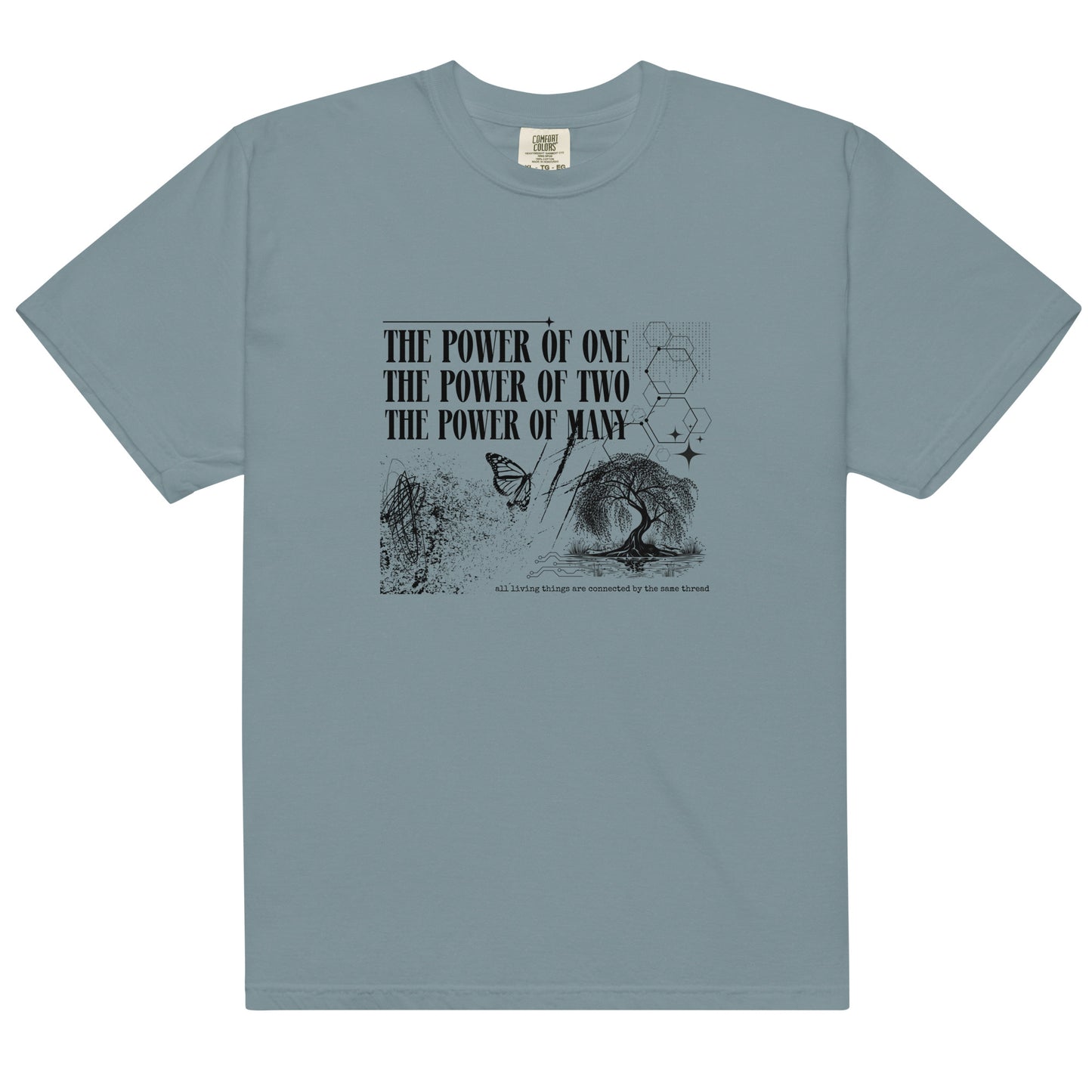 The Power of Many Unisex garment-dyed heavyweight t-shirt