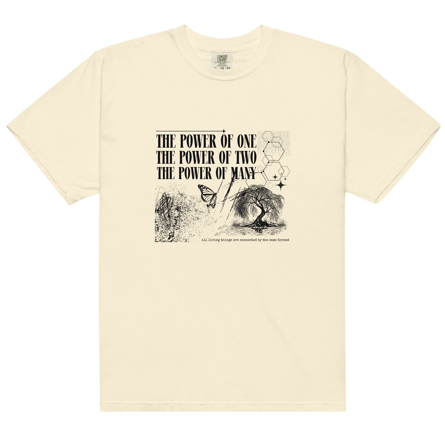 The Power of Many Unisex garment-dyed heavyweight t-shirt