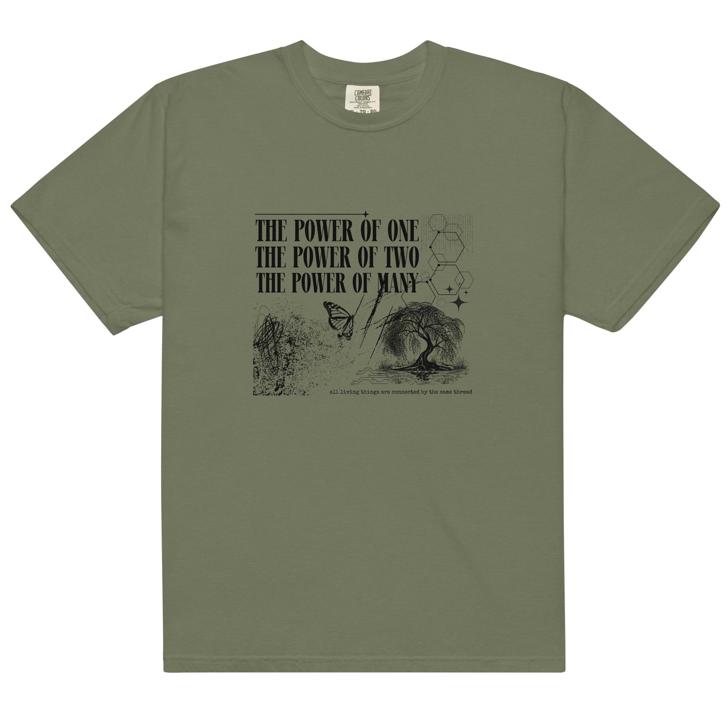 The Power of Many Unisex garment-dyed heavyweight t-shirt