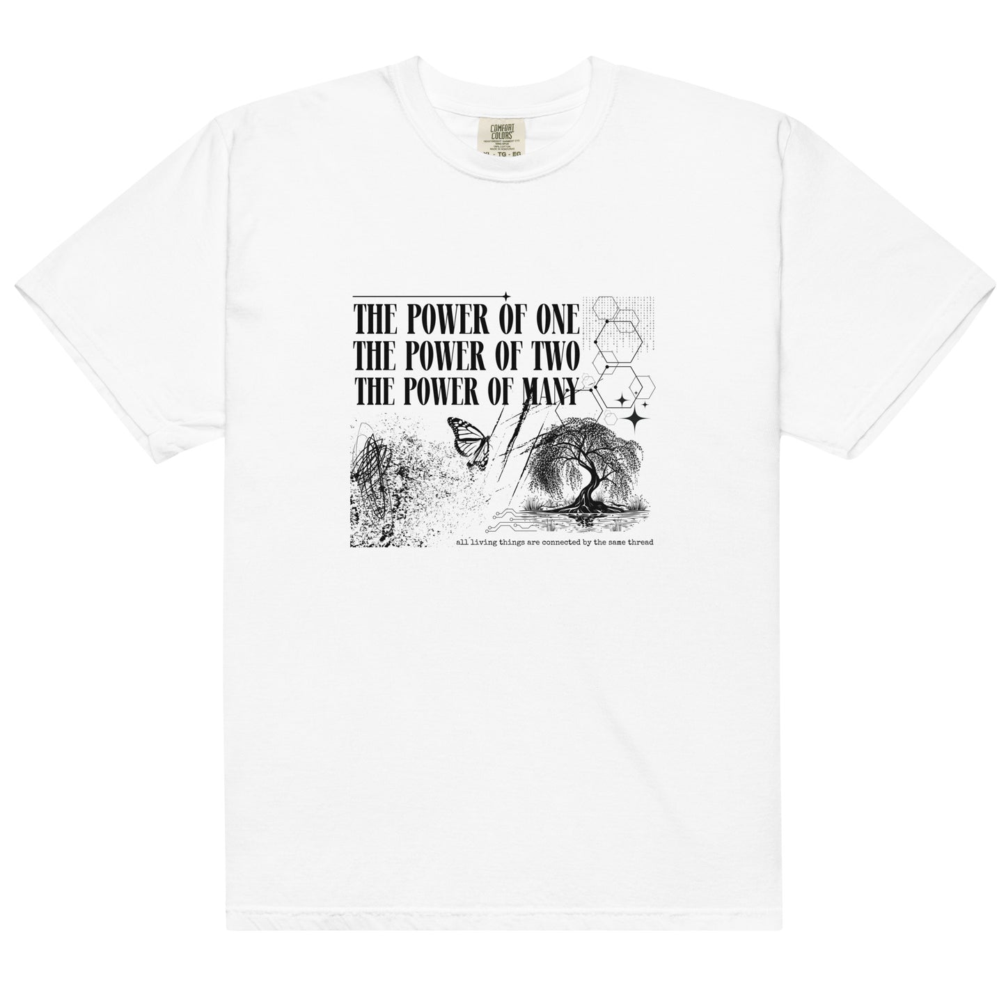 The Power of Many Unisex garment-dyed heavyweight t-shirt