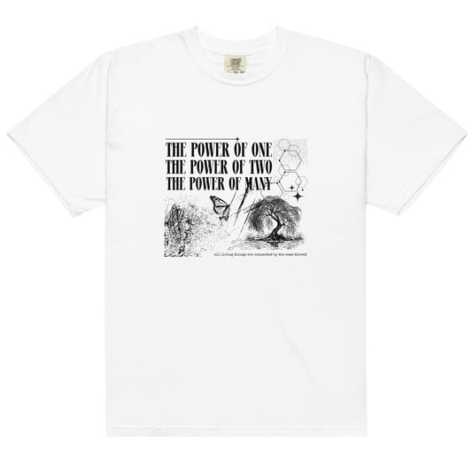 The Power of Many Unisex garment-dyed heavyweight t-shirt