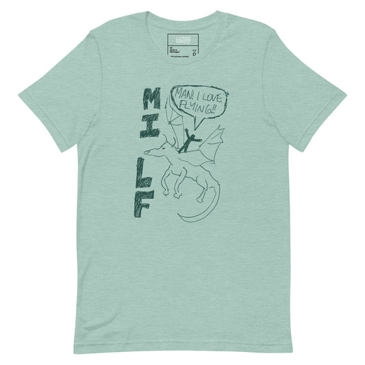 @Abzkelly Man I Love Flying (MILF) Unisex t-shirt