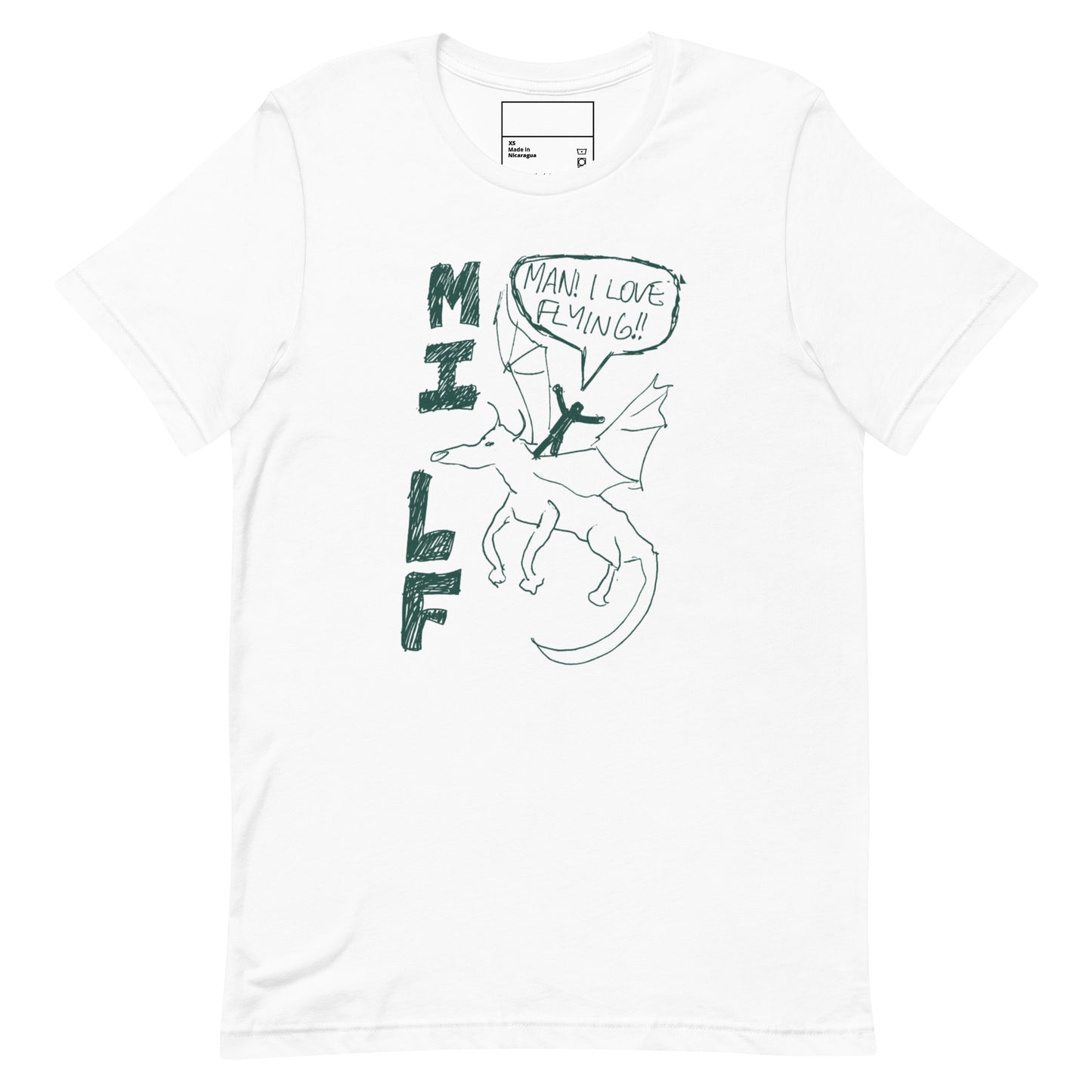 @Abzkelly Man I Love Flying (MILF) Unisex t-shirt