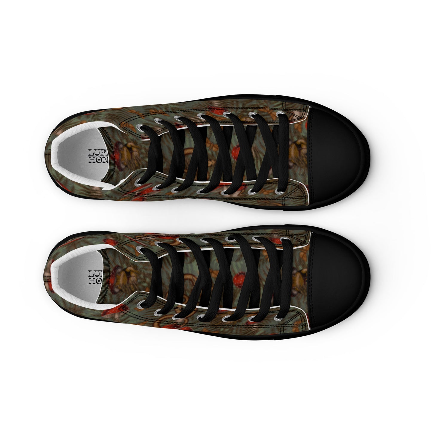 Magic Frogs Women’s high top canvas shoes