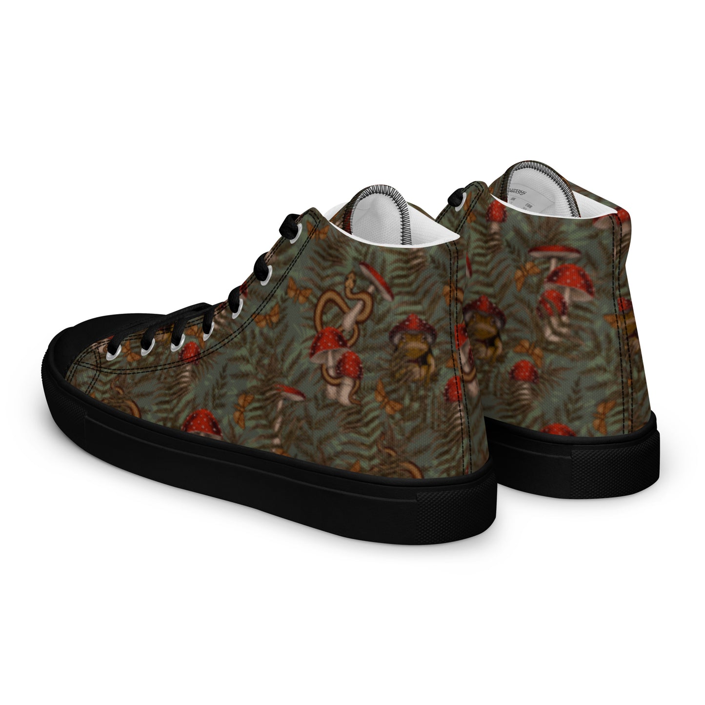 Magic Frogs Women’s high top canvas shoes