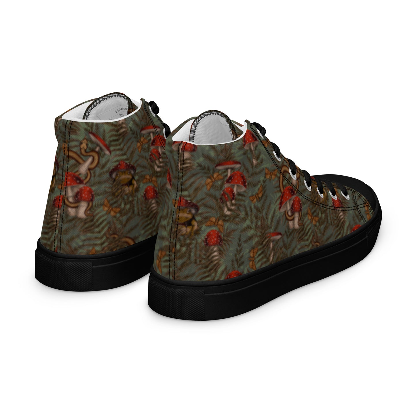 Magic Frogs Women’s high top canvas shoes
