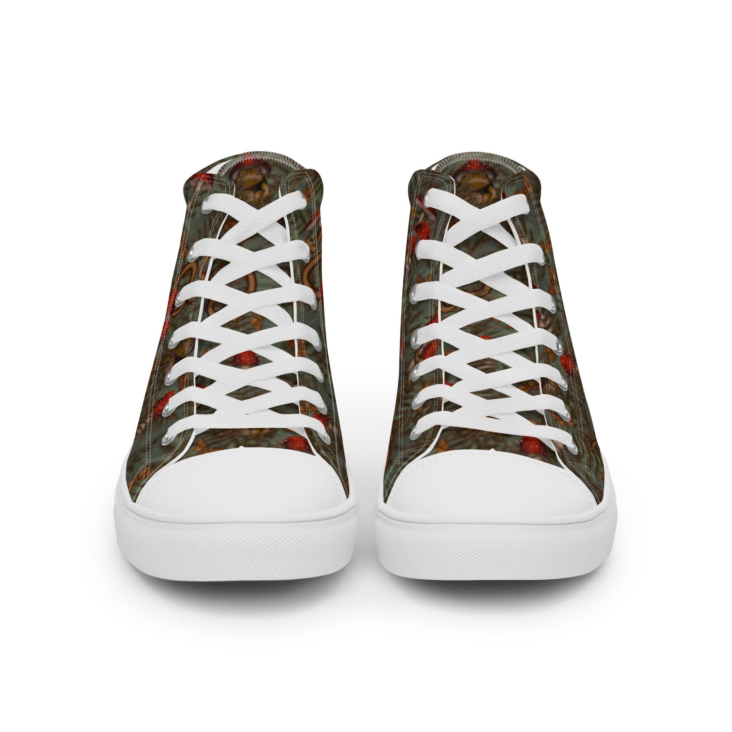 Magic Frogs Women’s high top canvas shoes