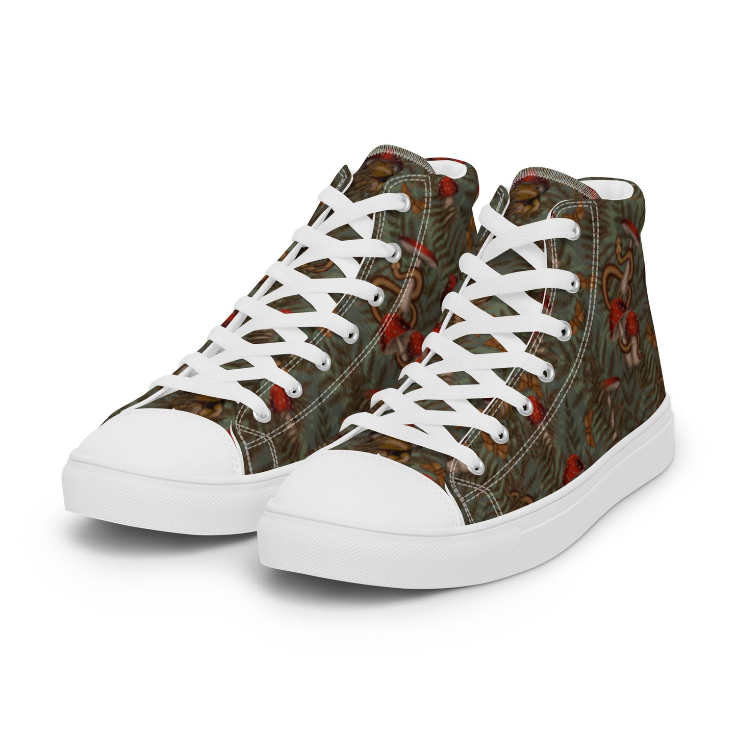 Magic Frogs Women’s high top canvas shoes