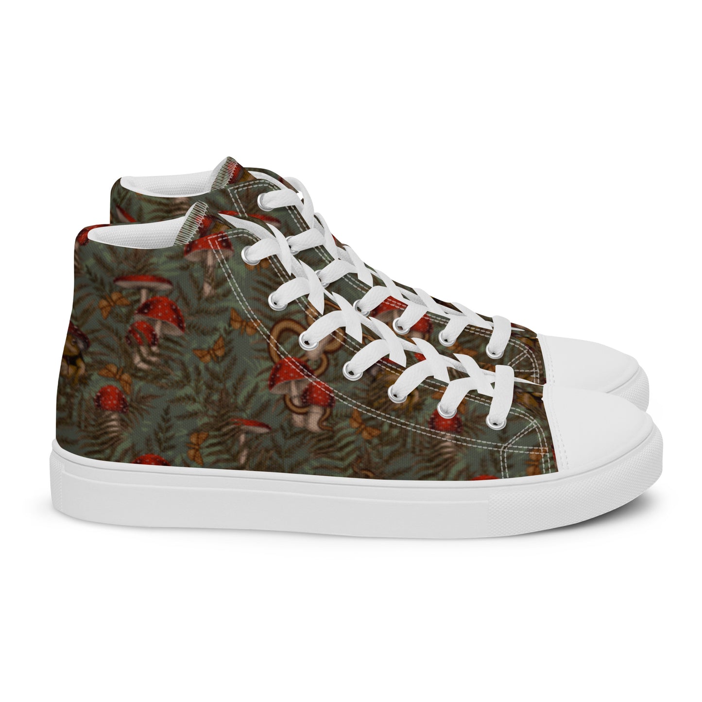 Magic Frogs Women’s high top canvas shoes