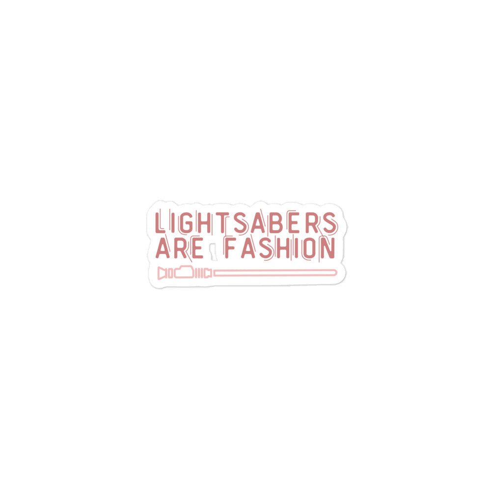 Lightsabers are Fashion Sticker
