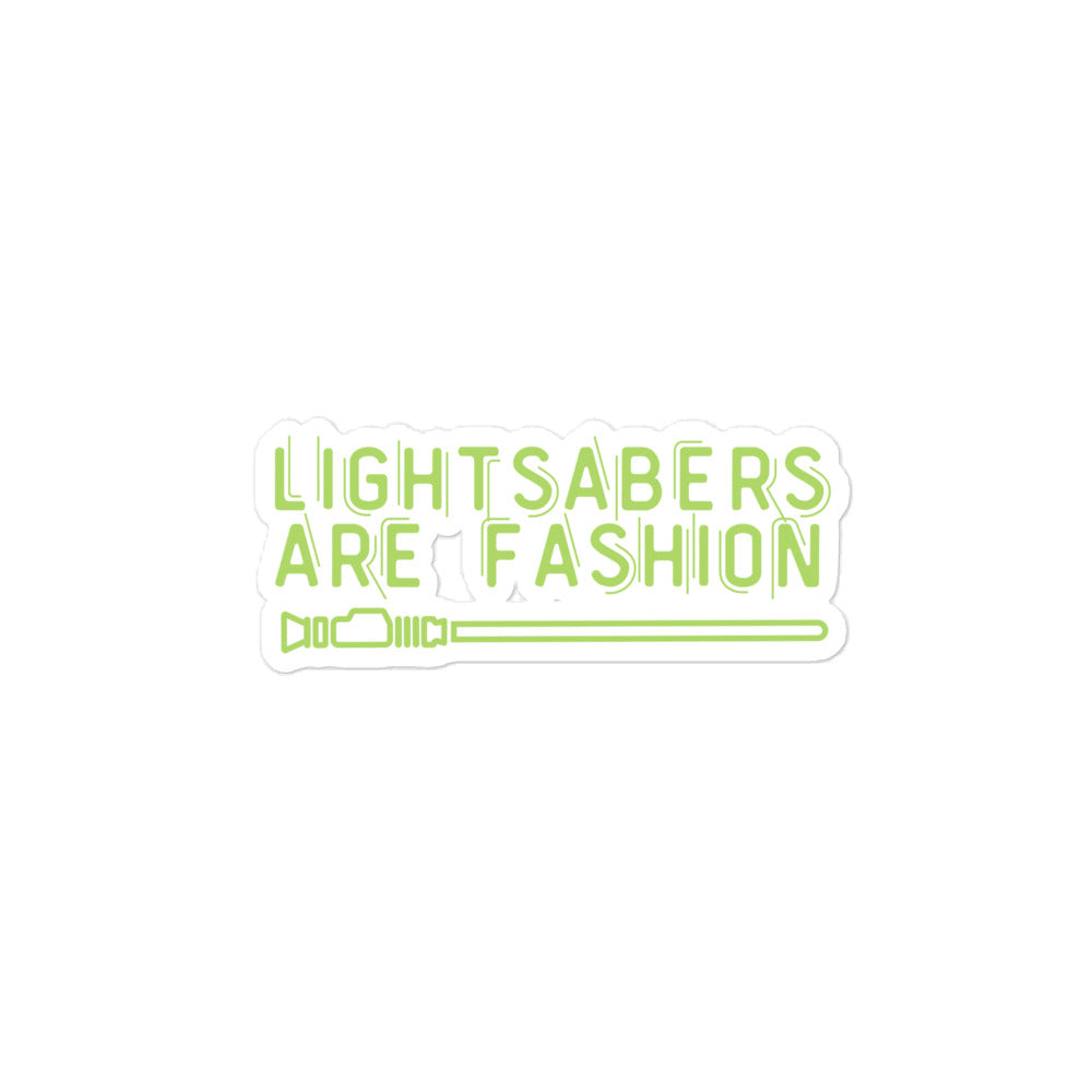 Lightsabers are Fashion Sticker