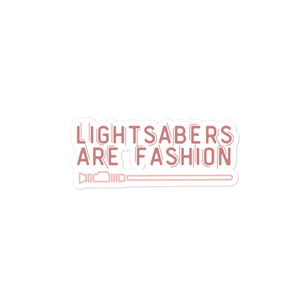 Lightsabers are Fashion Sticker