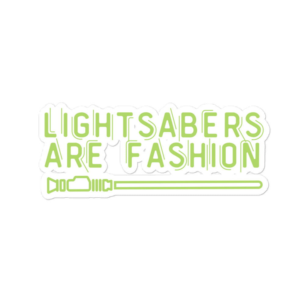 Lightsabers are Fashion Sticker