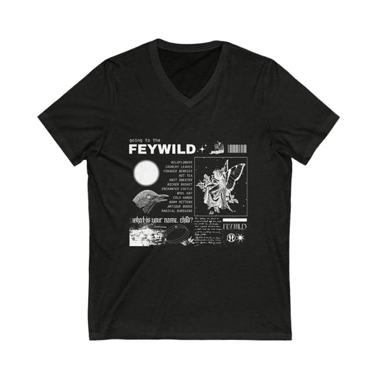 Feywild Unisex Jersey Short Sleeve V-Neck Tee