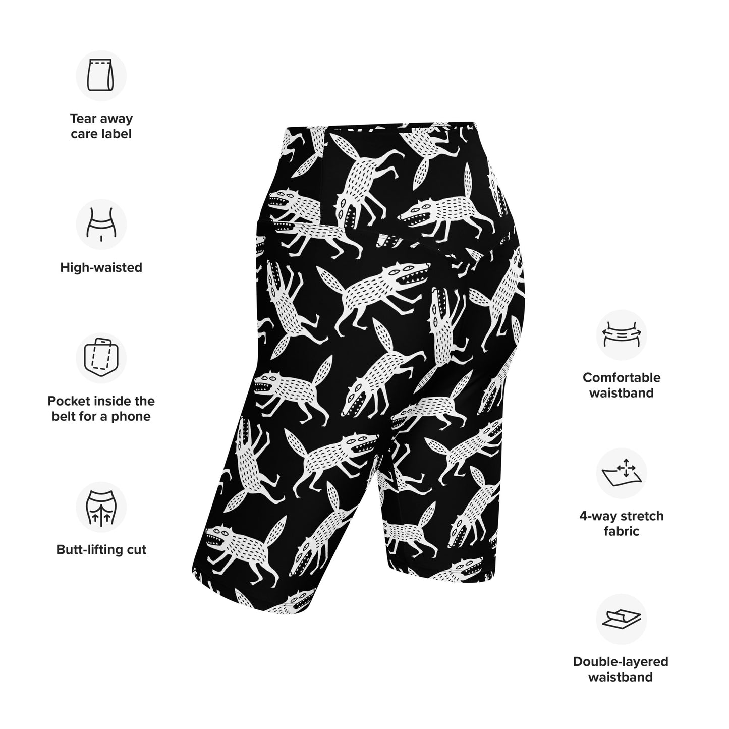 Zany Creatures Biker Shorts