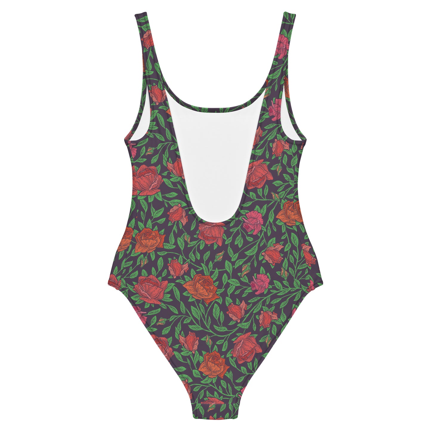 Buns & Roses (Dark) One-Piece Swimsuit