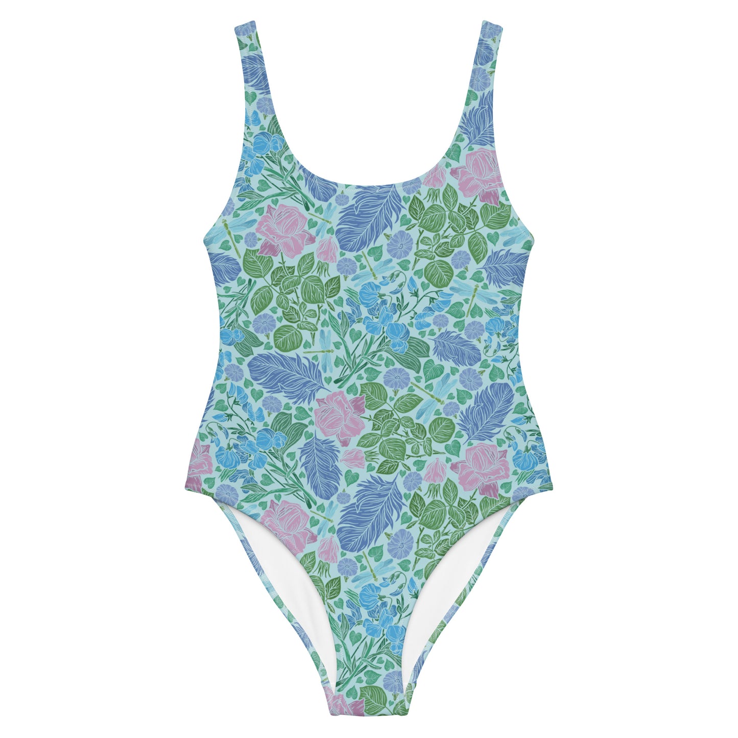 Bluebirds of a Feather One-Piece Swimsuit