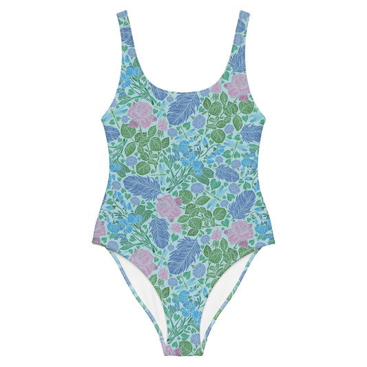 Bluebirds of a Feather One-Piece Swimsuit