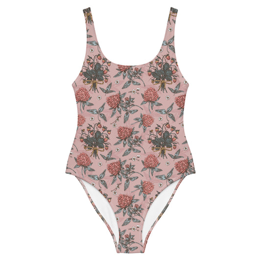 Pink Thistle One-Piece Swimsuit