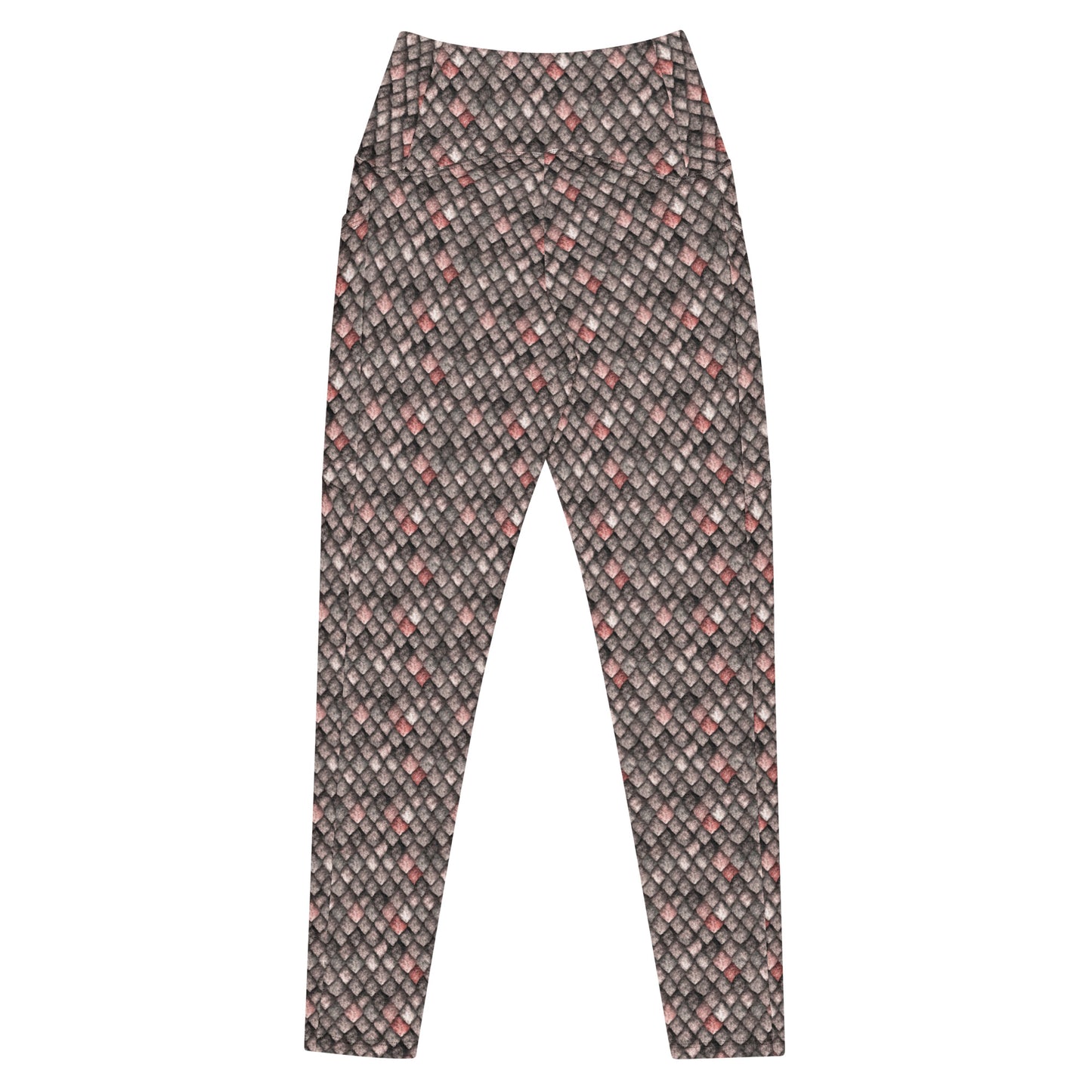 Red Dragon Crossover leggings with pockets