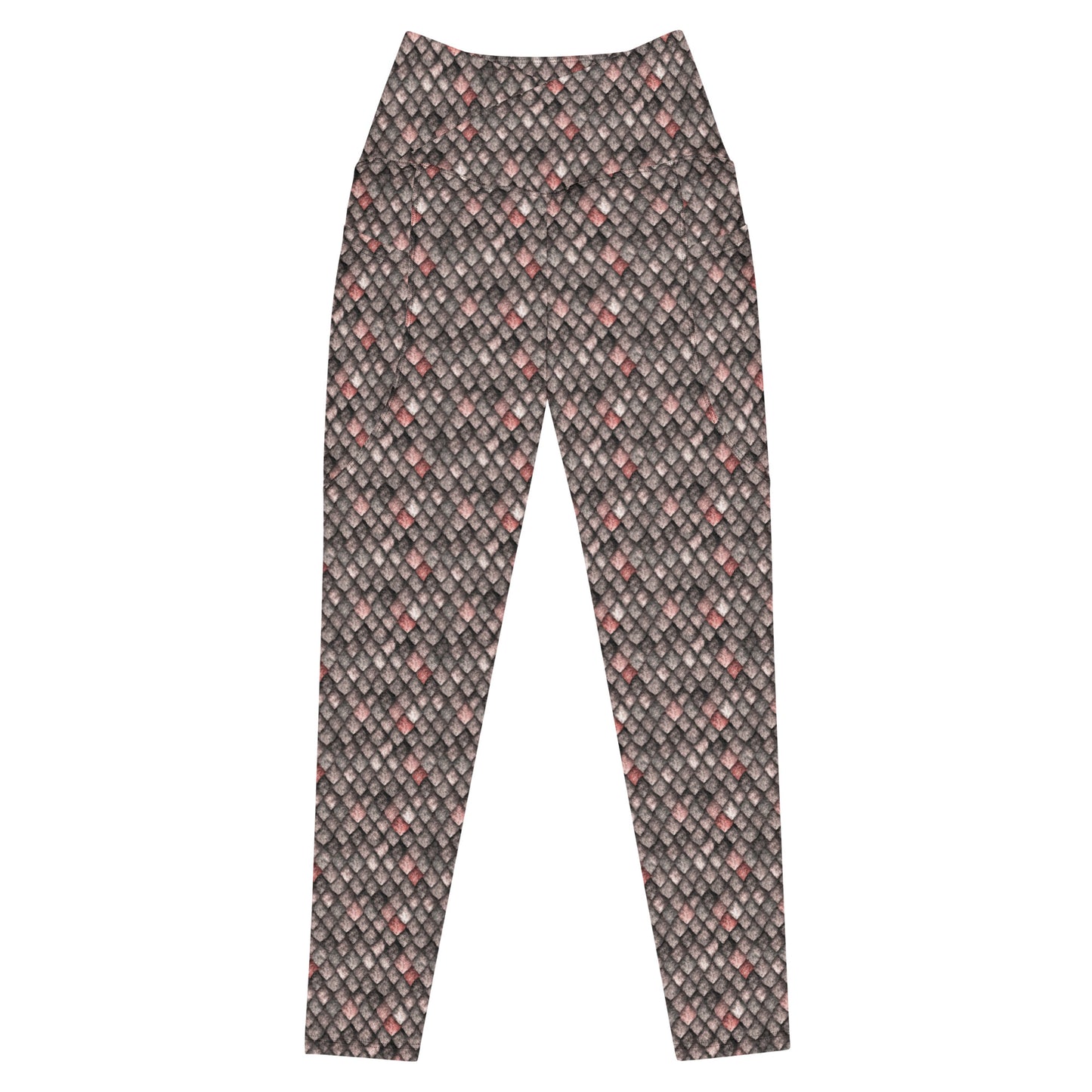 Red Dragon Crossover leggings with pockets