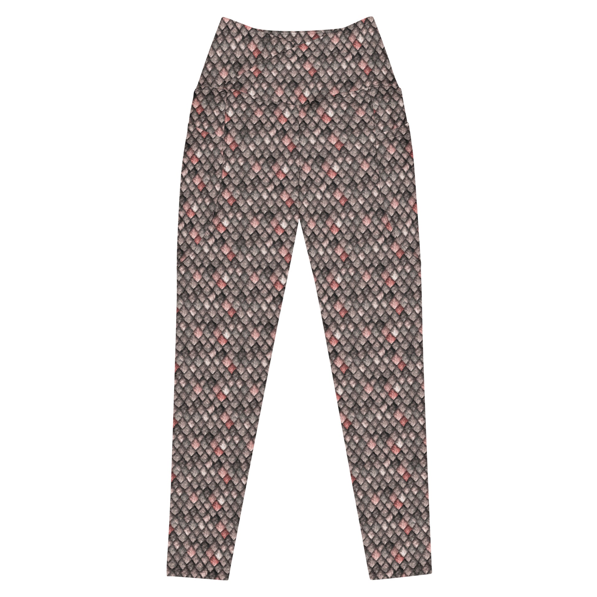 Chain Mail Crossover leggings with pockets – Lupine Honey