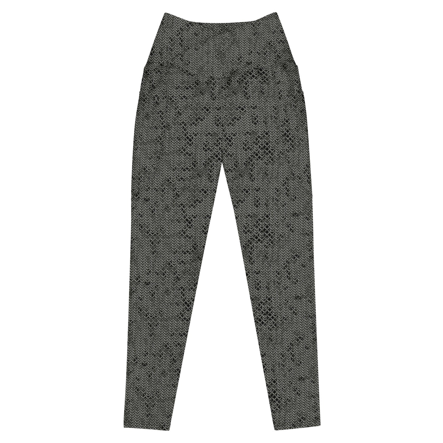 Chain Mail Crossover leggings with pockets