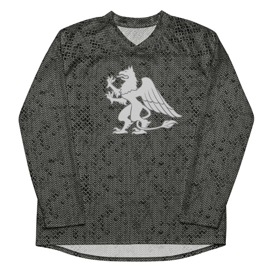 Chain Mail (Gryphon) Recycled hockey fan jersey