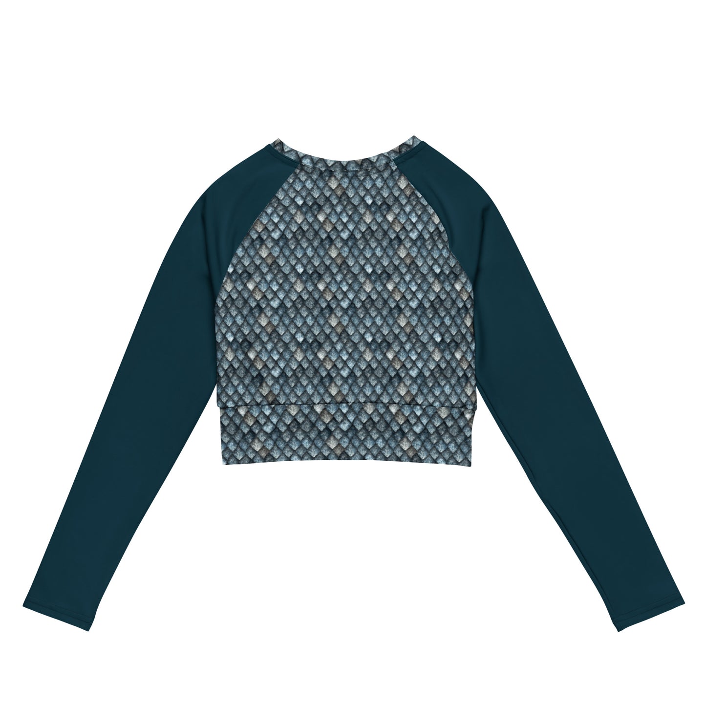 Blue Dragon Recycled long-sleeve crop top