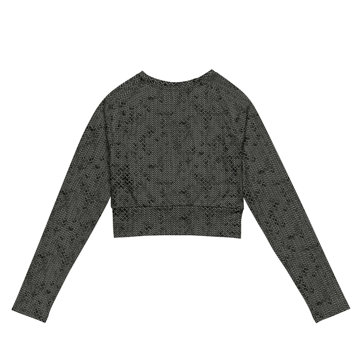 Chain Mail Recycled long-sleeve crop top