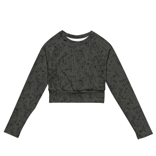 Chain Mail Recycled long-sleeve crop top