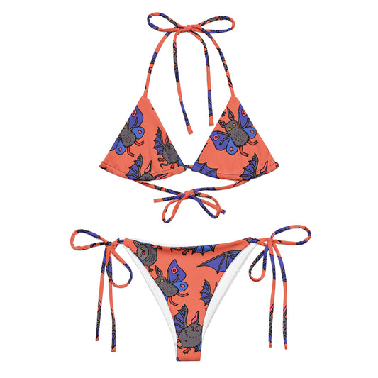 Friggin Bats recycled string bikini