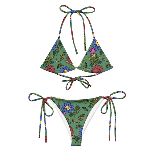 Garden Partyyy recycled string bikini