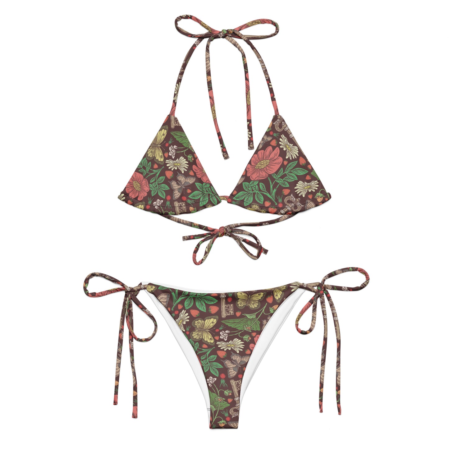 Secret Garden recycled string bikini