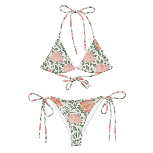 Buns & Roses recycled string bikini